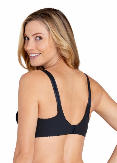Soutien-gorge soutien remontant, COTTON DOTS Noir