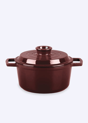 Cocotte fonte ronde 20cm, Masseiron 1M Bordeaux