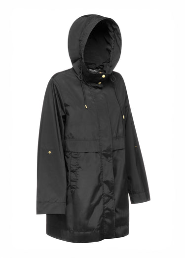 Parka déperlante capuche resserrable Noir