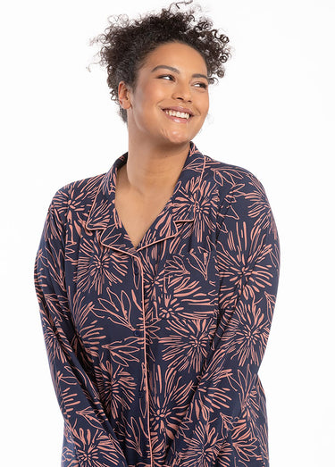 Chemise de nuit imprimée Imprime Fleurs