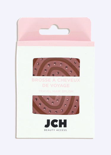 Brosse à cheveux de voyage à picots Rose