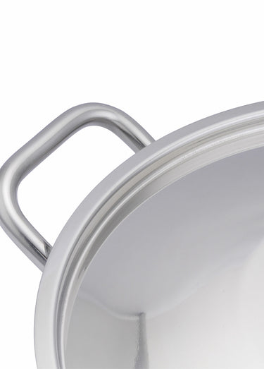 Marmite inox 38cm Pro + couvercle Argente