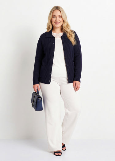 Veste gilet court épais Marine