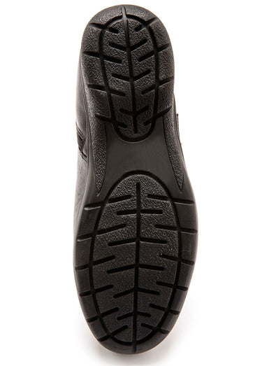 Boots cuir détails chic Noir