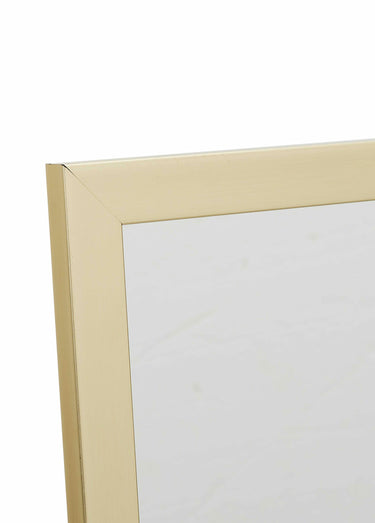 Miroir métallisé sur pied, forme psyché Dore