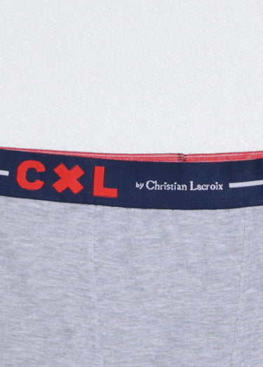 Boxer ceinture élastiqué, coton mélangé Gris Clair