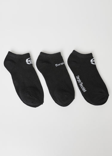 Lot de 3 Chaussettes basses avec logo Noir