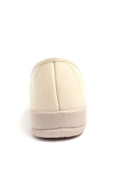 Derbys confortables cuir, façon loafers Beige