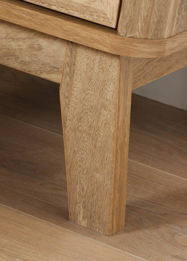 PALMO Table de chevet, cannage rotin Bois Clair