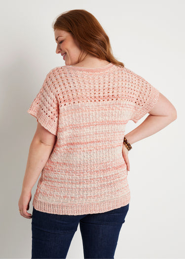 Pull ajouré col rond Tomette