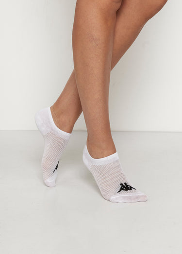 Socquettes invisibles avec logo, clair Blanc