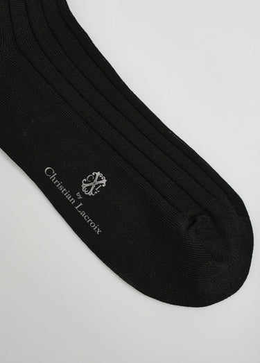 Paire de chaussettes fil d'Écosse Noir