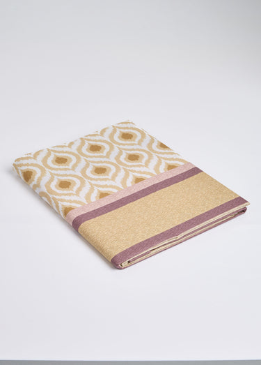 Drap plat imprimé coton 57 fils/cm² Rose