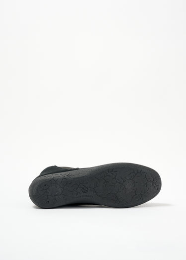 Boots largeur confort zippées élastiquées cuir Noir