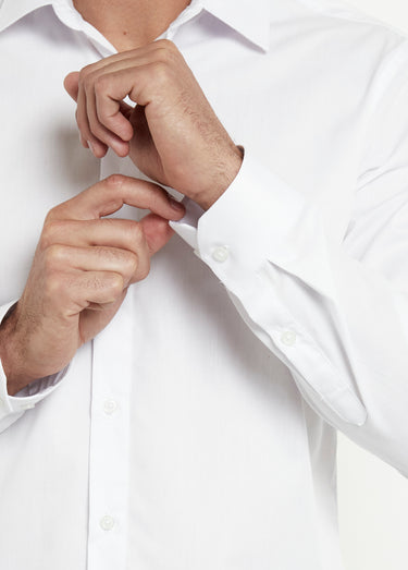Chemise classique homme col standard Blanc