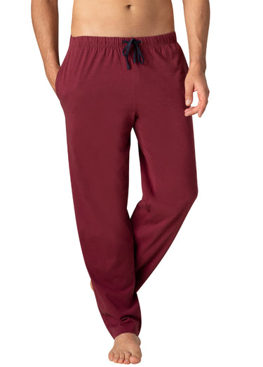 Pyjama imprimé long homme Bordeaux/Marine