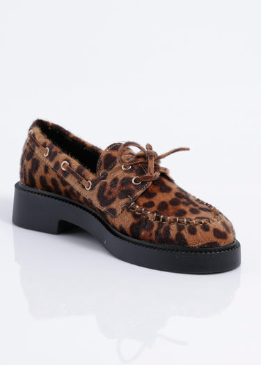 Mocassins tendance avec semelle épaisse Leopard