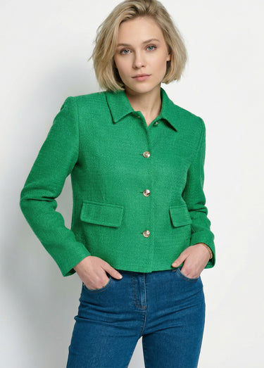 Veste courte esprit couture Vert