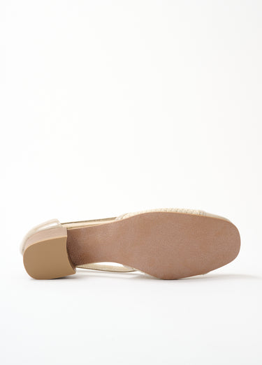 Escarpins cuir largeur confort pieds sensibles Beige