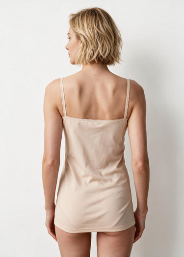 Maillot de corps fines bretelles Coton chair