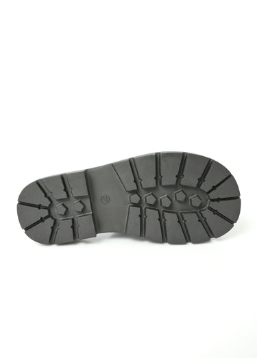 Sandales semelle compensée avec boucles Noir