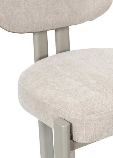 Set de 2 Chaises design chenille EMILIA Beige
