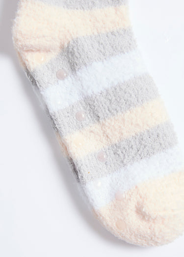 Chaussettes chaudes semelle picots Rose