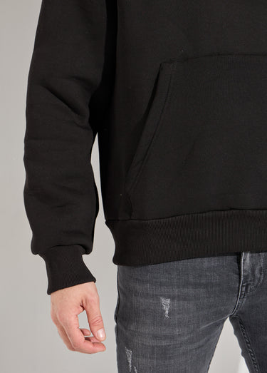 Sweat-shirt zippé molletonné à capuche Noir