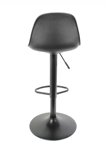 Set 2 Tabourets hauts en simili, 2N Noir
