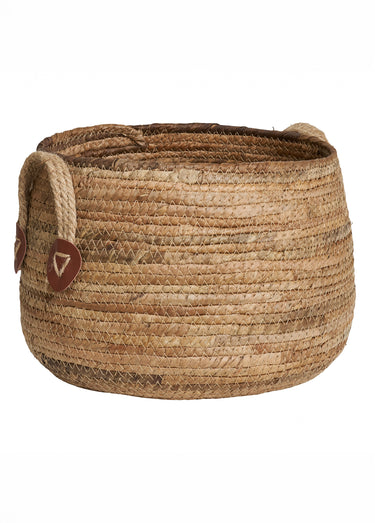 Paniers de rangement avec anses en corde Naturel