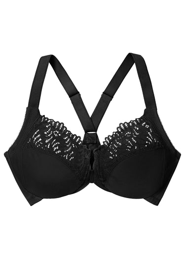 Soutien-gorge WonderWire avec dos nageur Noir