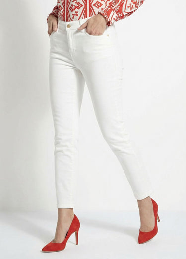Jean slim en denim, spécial PETITE Blanc