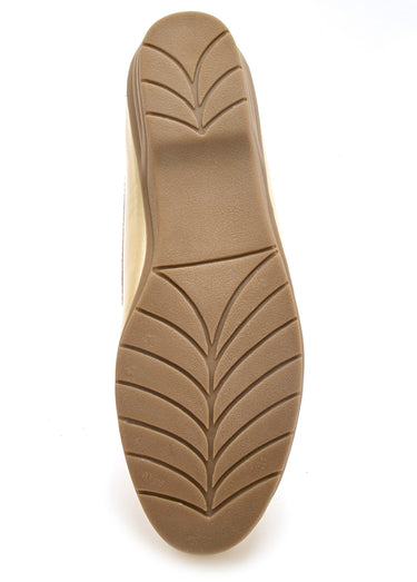 Mocassins cuir grande largeur Dore