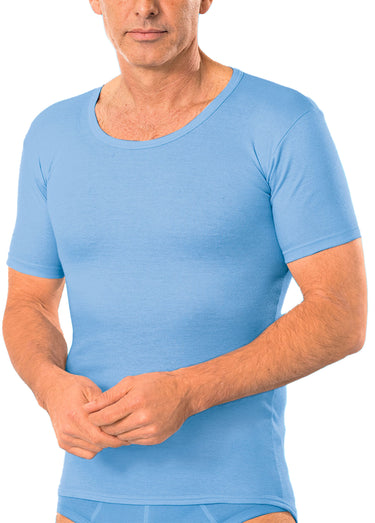 T-shirt col rond dos couvrant - lot de 3 Ciel Lot3