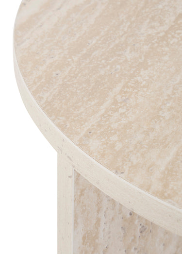 Table d'appoint ronde Anaya Beige