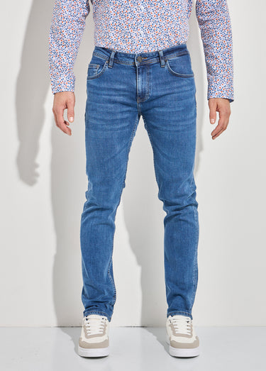 Jean droit 5 poches denim stretch Denim