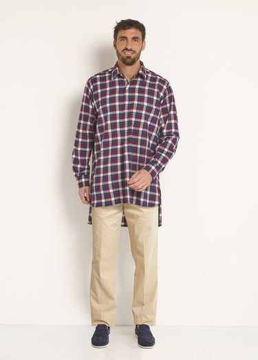 Chemise de travail chaude flanelle à carreaux Carreux Rouge