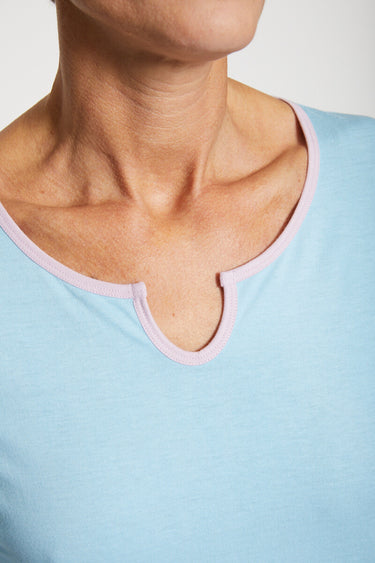 Haut de pyjama manches longues Bleu