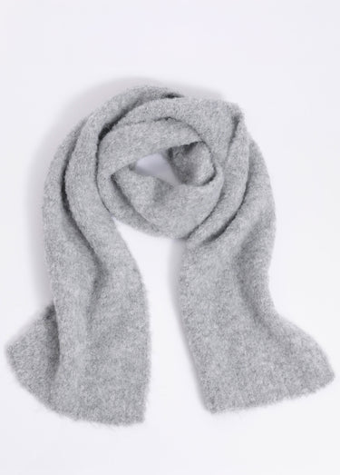 Echarpe chaude en maille mousseuse Gris