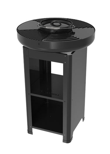 Brasero à bois haut de gamme, design moderne Noir