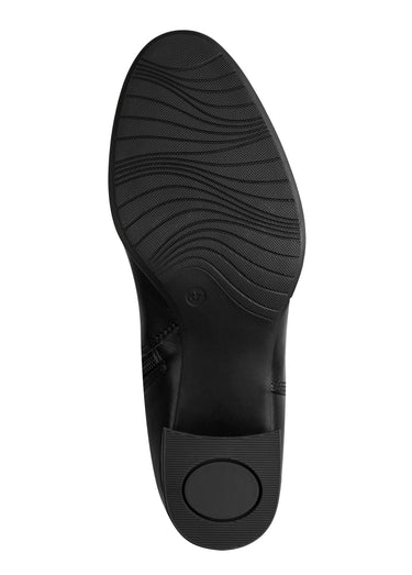 Bottes hautes à talon large Noir