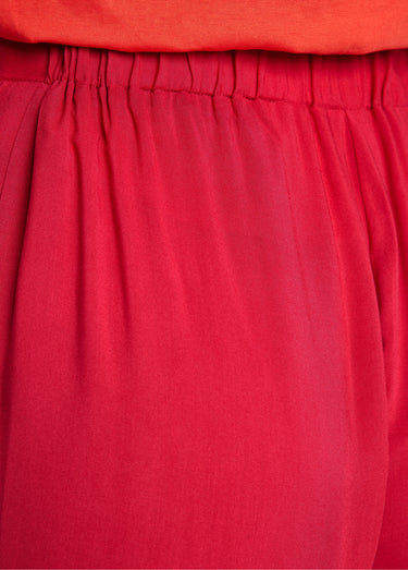 Pantalon large taille élastiquée fleuri ou uni Tomette