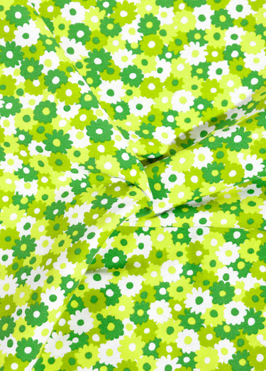 Coupon tissu déco Flower V3, 2x1,4m Vert Fleuri