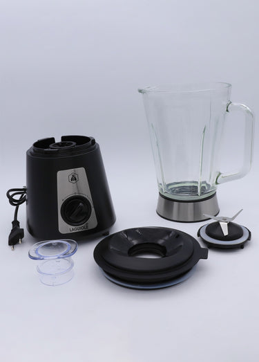 Blender 1,5L en verre et métal brossé Noir