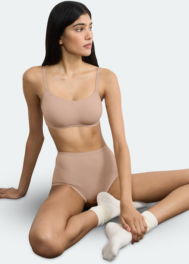 Culottes en coton BIO stretch GO DAILY Beige