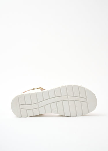 Sandales vegan largeur confort Blanc