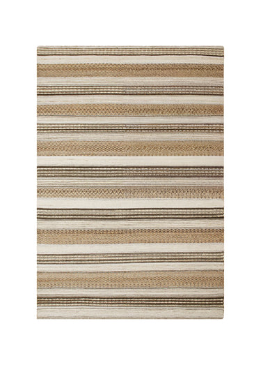 Tapis tissé main style ethnique Naturel/Gris
