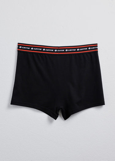 Boxer uni avec ceinture contrastante Noir