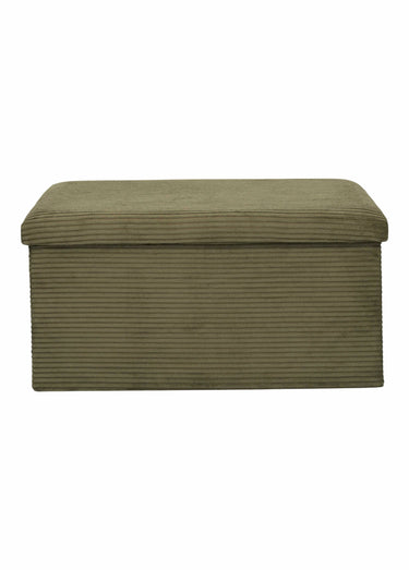 Pouf bouclette avec coffre de rangement 2B Vert