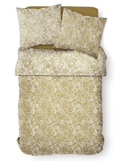Parure pur coton 240 x 220cm, Africa Beige